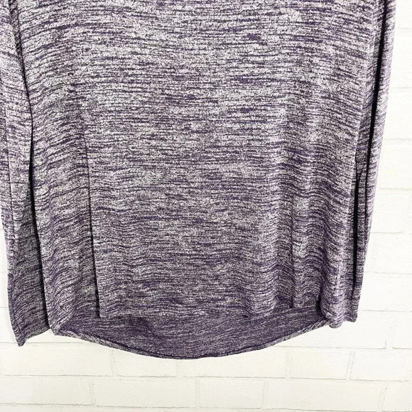 Athleta Purple Space Dye Open Back Long Sleeved Shirt Women's Size Small - Picture 3 of 8